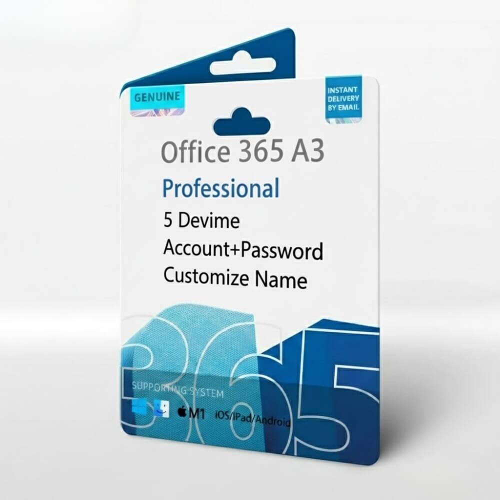 Office 365 A3 5 Device Lifetime Account+Password Customize Name