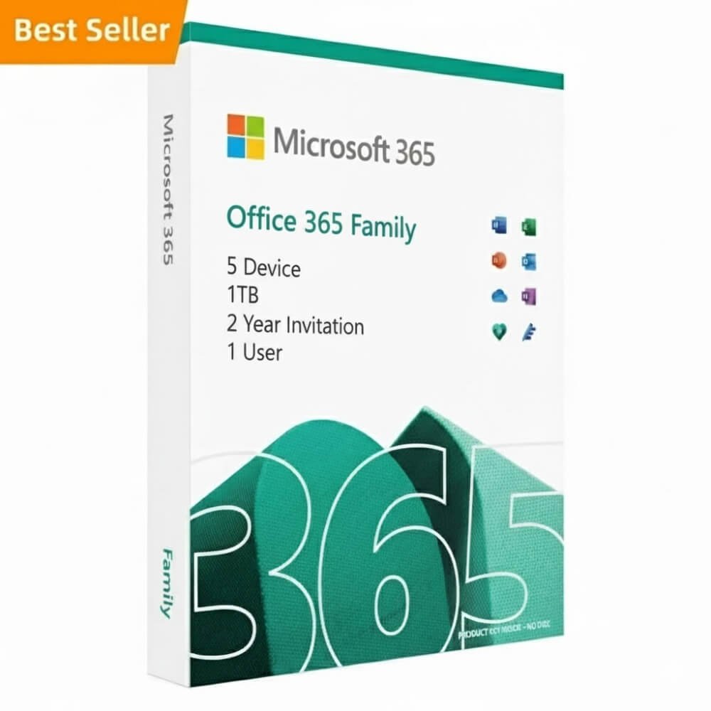 Office 365 Family 5 Device 1TB 2 Year Invitation 1 User